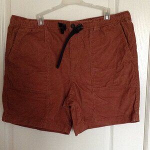 Eddie Bauer Rust Brown Flat Front Men's Shorts